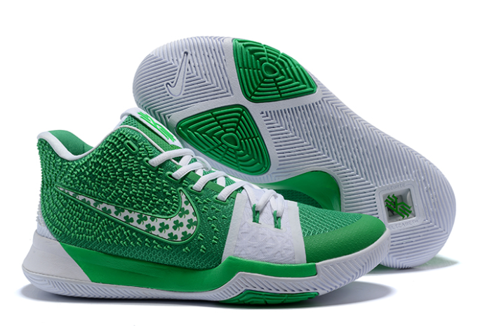 Nike Kyrie 3 Green White - Click Image to Close